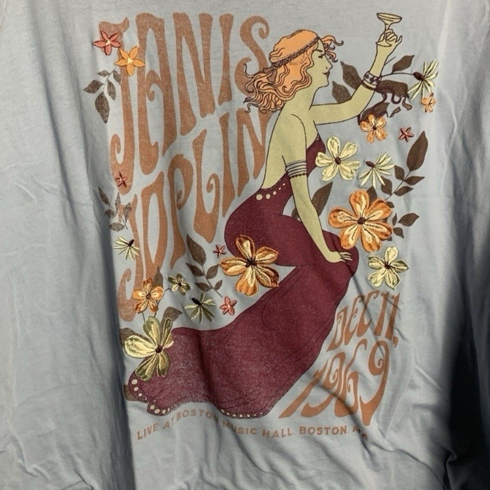 NWT Torrid Janis Joplin Classic Fit Crew Long Sleeve Tee 4X - Picture 6 of 12